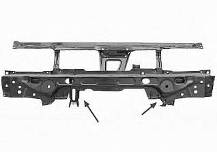 Suporte do radiador montado (painel de montagem de fixação das luzes) 6K0805591S VAG