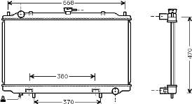 FP50A1069 FPS radiador de esfriamento de motor