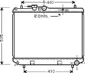 16400-87401 Daihatsu radiador de esfriamento de motor