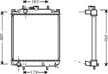 1640097201 Daihatsu radiador de esfriamento de motor