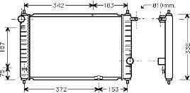 Радиатор 81002007 VAN Wezel