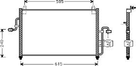 81005011 VAN Wezel radiador de aparelho de ar condicionado