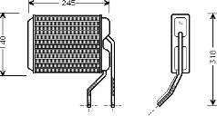 81006026 VAN Wezel radiador de forno (de aquecedor)