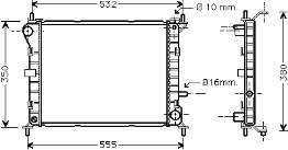 18002263 VAN Wezel radiador de esfriamento de motor