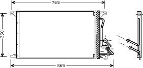 6992616 Ford radiador de aparelho de ar condicionado