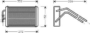 7121563 Ford radiador de forno (de aquecedor)