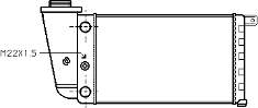 7730497 Fiat/Alfa/Lancia radiador de esfriamento de motor