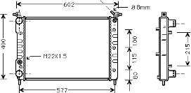 300508A4 Polcar radiador de esfriamento de motor