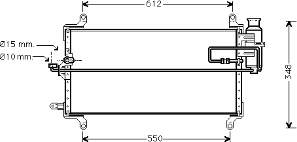 46432041 Fiat/Alfa/Lancia radiador de aparelho de ar condicionado