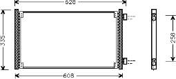 17005213 VAN Wezel radiador de aparelho de ar condicionado