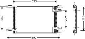 46803037 Fiat/Alfa/Lancia radiador de aparelho de ar condicionado