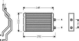 RA2110710 Jdeus radiador de forno (de aquecedor)