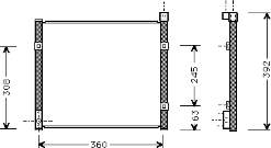 25005095 VAN Wezel radiador de aparelho de ar condicionado