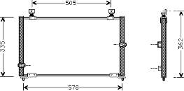 25005108 VAN Wezel radiador de aparelho de ar condicionado