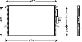 21005018 VAN Wezel radiador de aparelho de ar condicionado