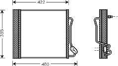 29005001 VAN Wezel radiador de aparelho de ar condicionado