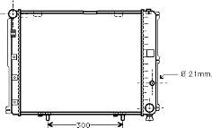 30002126 VAN Wezel radiador de esfriamento de motor