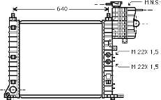 30002218 VAN Wezel radiador de esfriamento de motor