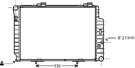 30002234 VAN Wezel radiador de esfriamento de motor