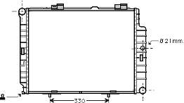 30002287 VAN Wezel radiador de esfriamento de motor