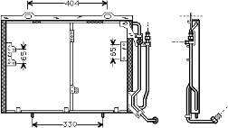 30 00 5245 VAN Wezel radiador de aparelho de ar condicionado