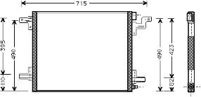 1638300170 Market (OEM) radiador de aparelho de ar condicionado