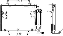 Radiador de aparelho de ar condicionado 30005279 VAN Wezel