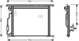 30005280 VAN Wezel radiador de aparelho de ar condicionado