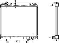 Radiador de esfriamento de motor para Mitsubishi L 400 (PAOV)