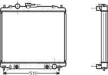 32002138 VAN Wezel radiador de esfriamento de motor