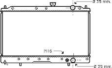 Radiador de esfriamento de motor 32002147 VAN Wezel