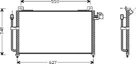 27005141 VAN Wezel radiador de aparelho de ar condicionado