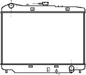 1300138 Opel radiador de esfriamento de motor