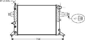 37002256 VAN Wezel radiador de esfriamento de motor