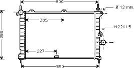 1073001 Frig AIR radiador de esfriamento de motor