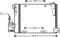 37005250 VAN Wezel radiador de aparelho de ar condicionado