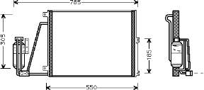 37005265 VAN Wezel radiador de aparelho de ar condicionado