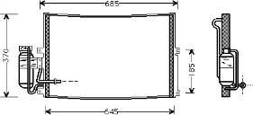 37005274 VAN Wezel radiador de aparelho de ar condicionado