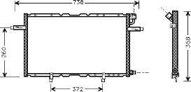 37005297 VAN Wezel radiador de aparelho de ar condicionado