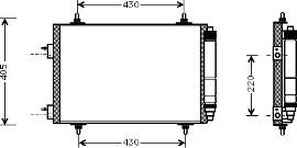 605 734 Hart radiador de aparelho de ar condicionado