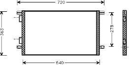 7701045346 Renault (RVI) radiador de aparelho de ar condicionado