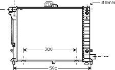 Radiador de esfriamento de motor 47002050 VAN Wezel