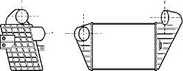 Radiador de intercooler para Seat Toledo (1L)