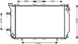 45111FC110 Subaru radiador de esfriamento de motor