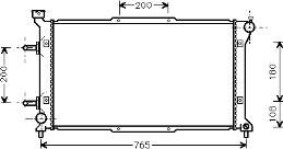 51002037 VAN Wezel radiador de esfriamento de motor