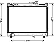 52002046 VAN Wezel radiador de esfriamento de motor