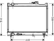 52002047 VAN Wezel radiador de esfriamento de motor