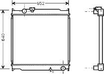 53002248 VAN Wezel radiador de esfriamento de motor