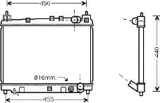 53002258 VAN Wezel radiador de esfriamento de motor