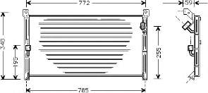 Radiador de aparelho de ar condicionado 53005130 VAN Wezel